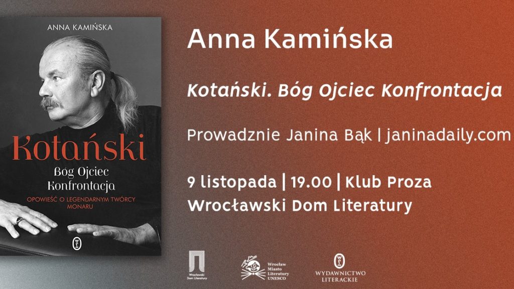 Anna Kamińska „Kotański. Bóg Ojciec. Konfrontacja”– spotkanie autorskie