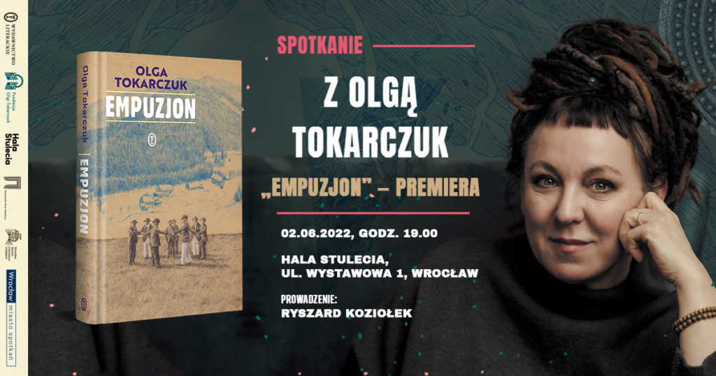 Premiera nowej powieści Olgi Tokarczuk w Hali Stulecia we Wrocławiu – darmowe wejściówki do odebrania już od dzisiaj!