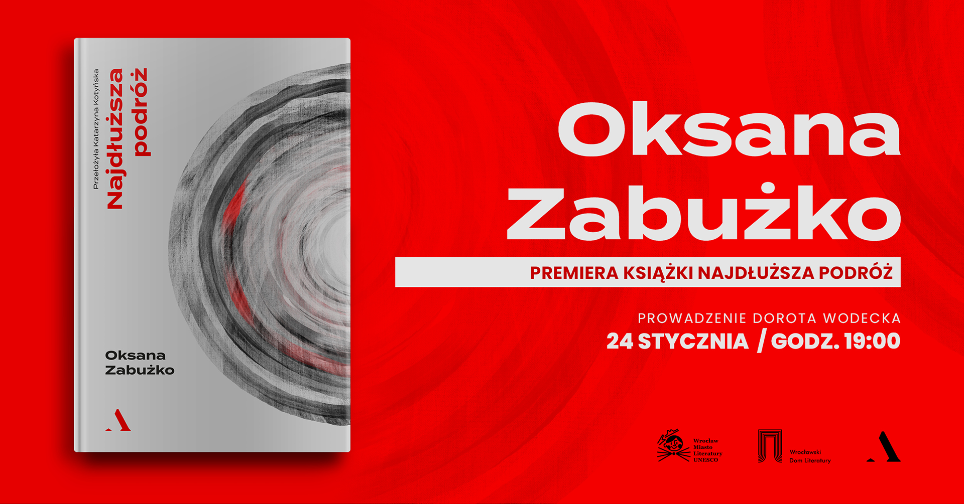 Spotkanie z Oksaną Zabużko z okazji premiery nowej książki